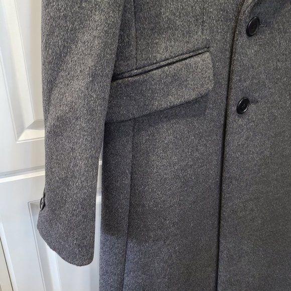 Prada Double-Breasted Wool/Cashmere Blend Coat - Picture 5 of 16
